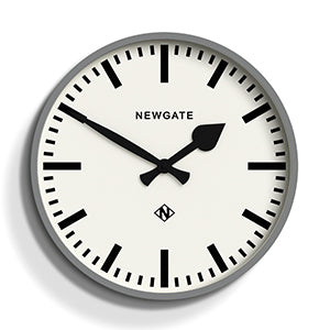 Newgate Railway Wall Clock Grey