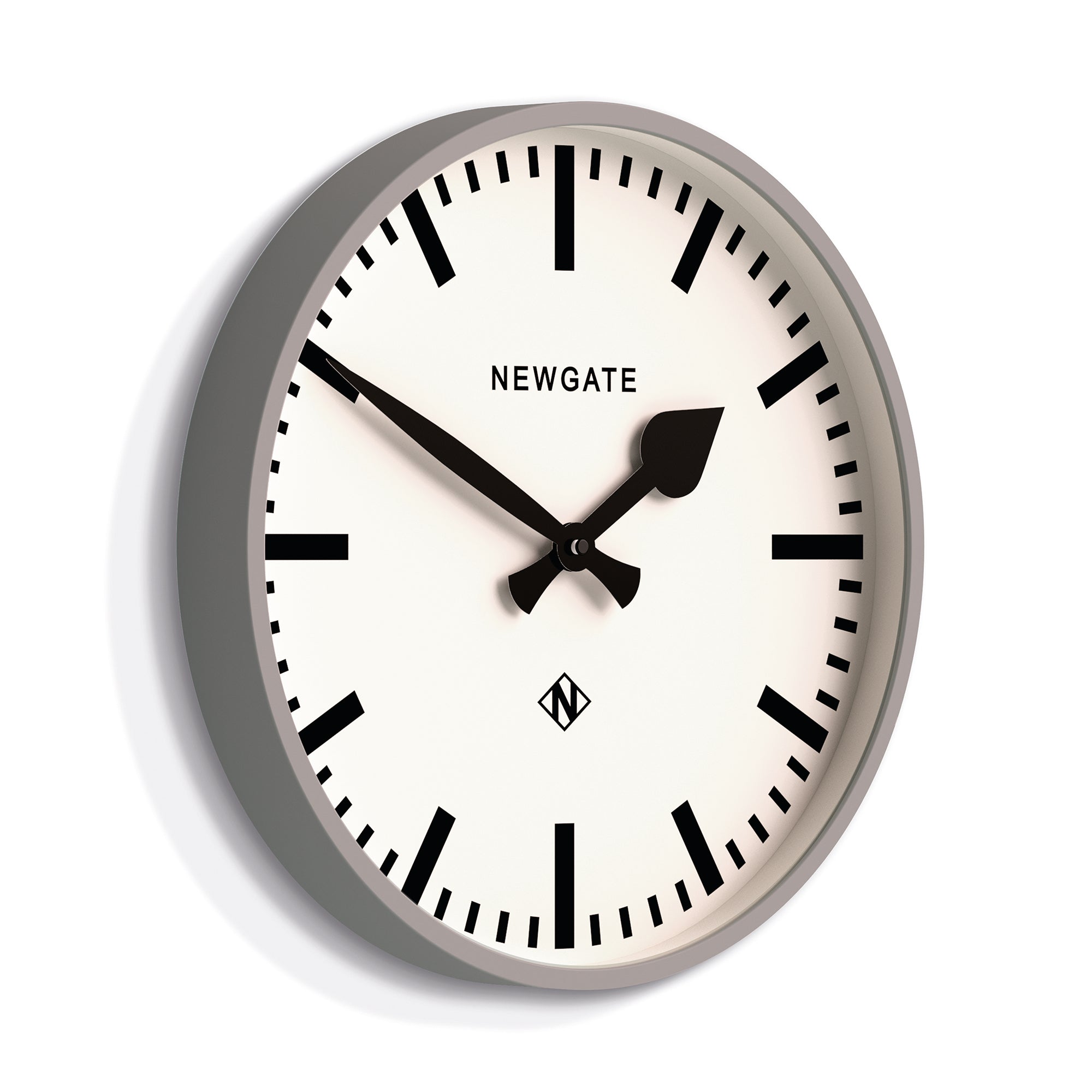 Newgate Railway Wall Clock Grey