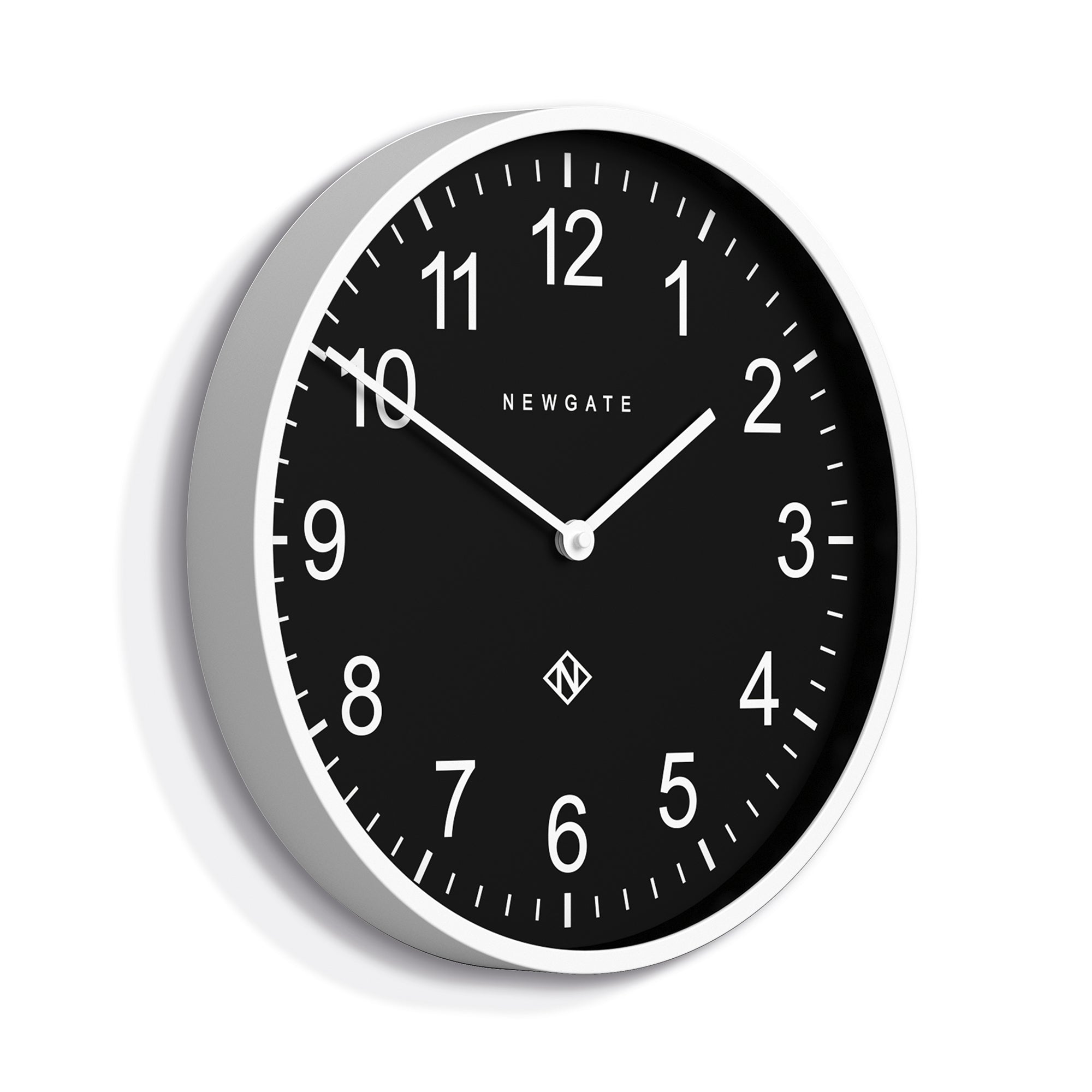 Newgate Number Three Professor Wall Clock - Black Face