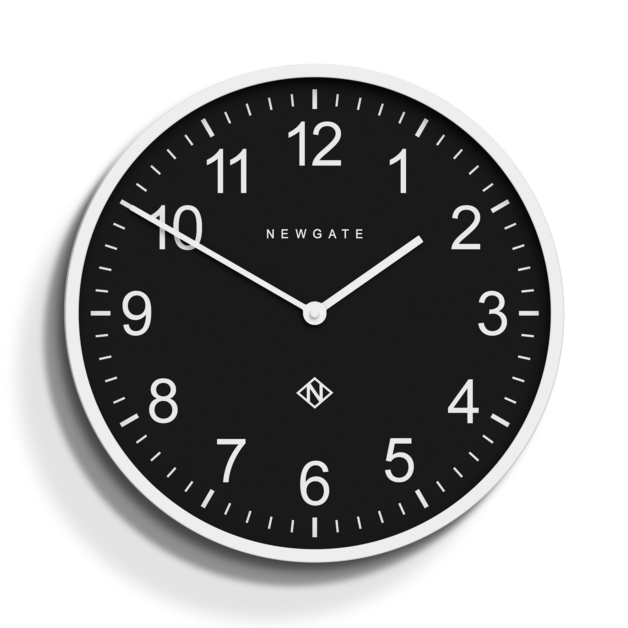 Newgate Number Three Professor Wall Clock - Black Face