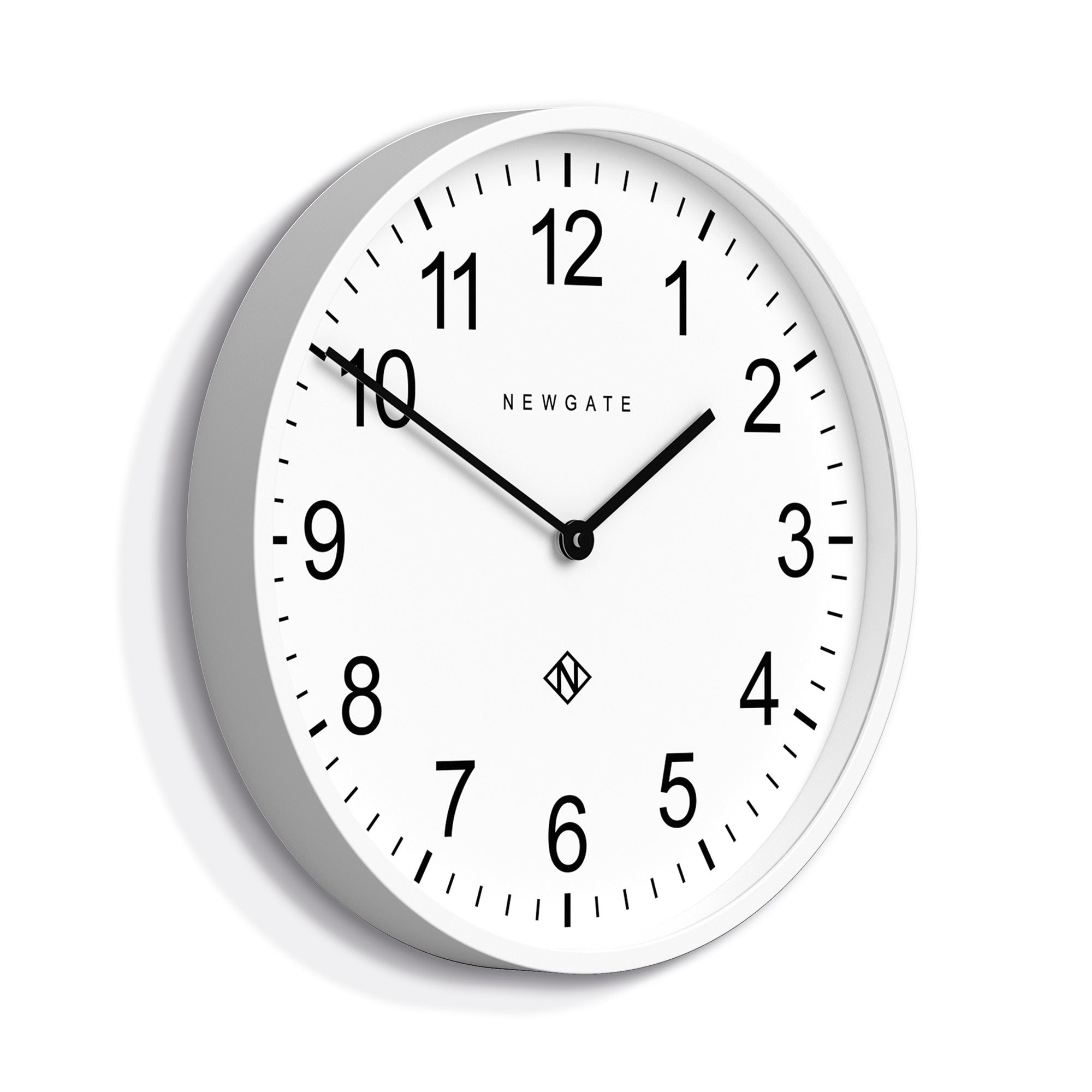 Newgate Number Three Professor Wall Clock - White Face
