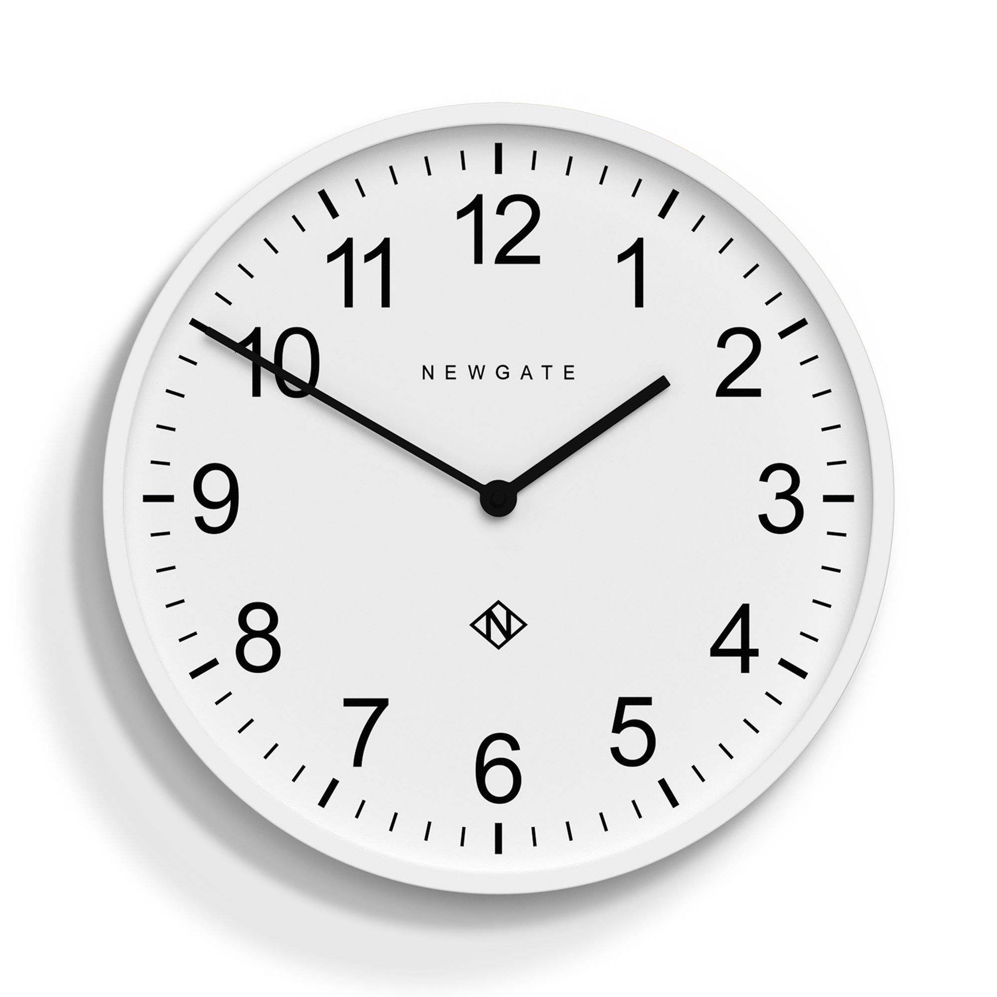 Newgate Number Three Professor Wall Clock - White Face