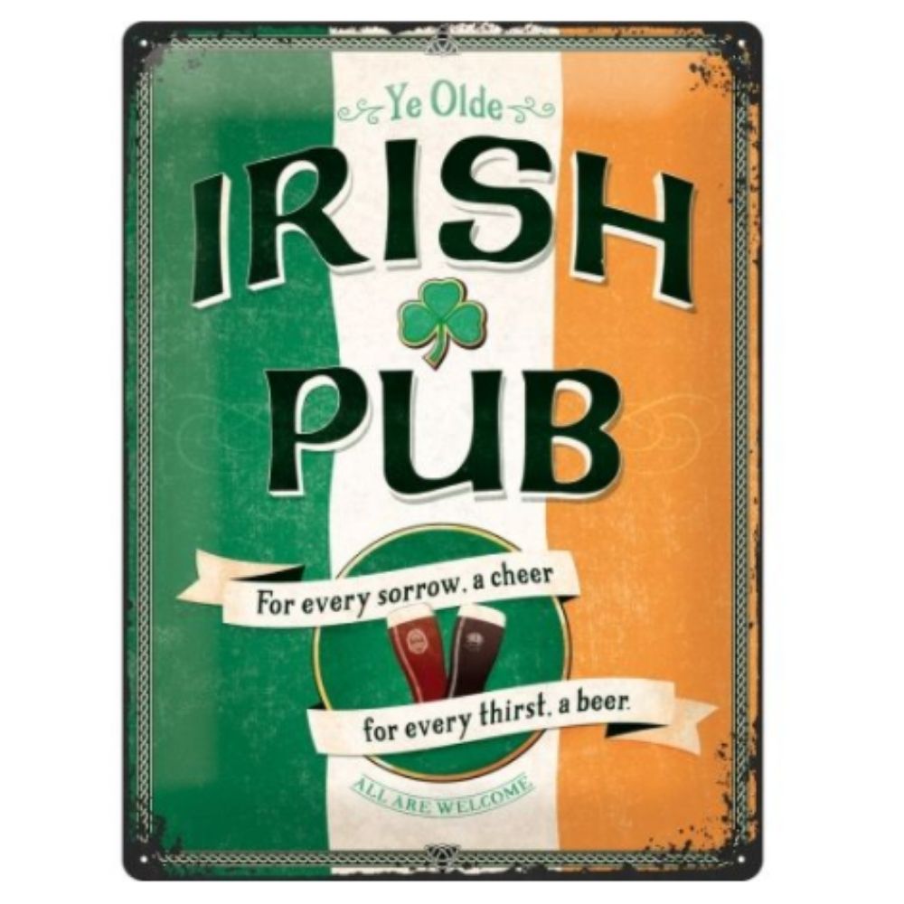 Irish Pub Metal Sign