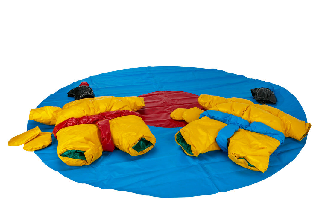 Kids Set Of 2 Sumo Suits With Helmets Gloves Mat