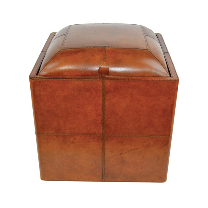 Leather Ottoman with Storage (Available in 3 colors)