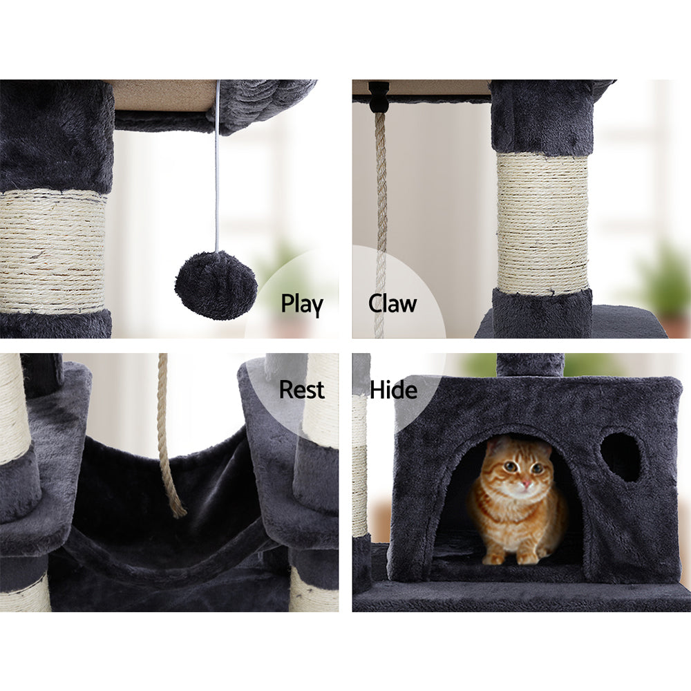 Cat Tree Trees Scratching Post Scratcher Tower 145cms