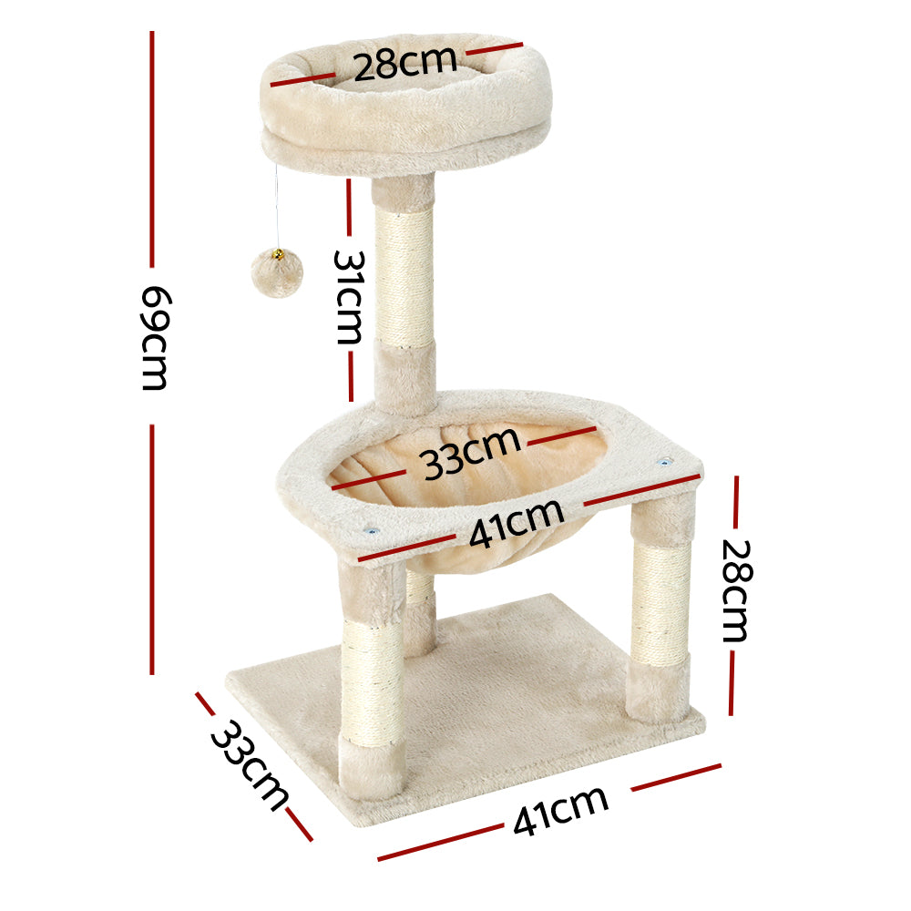 Cat Tree Tower Scratching Post Scratcher Toys Bed 69cm