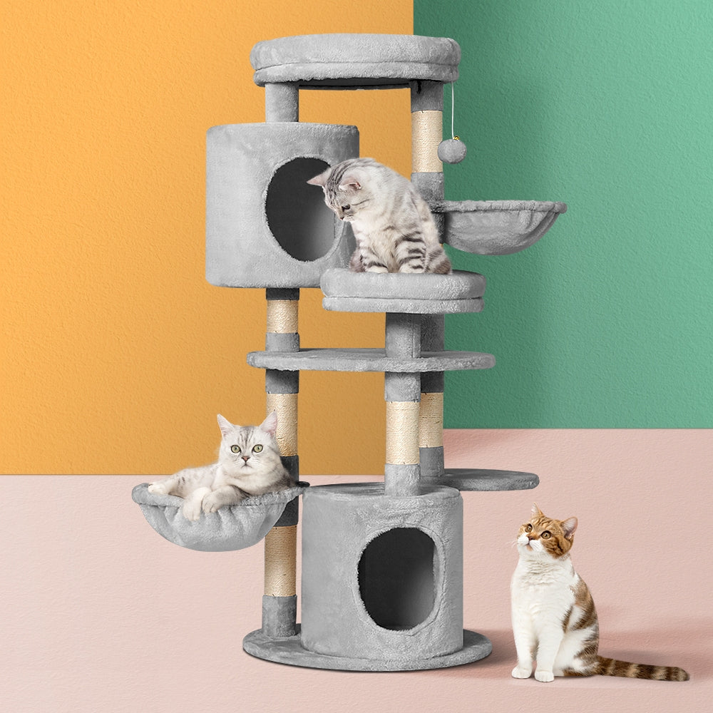 Cat Tree Tower Scratching Post Scratcher Toys Bed 123cm