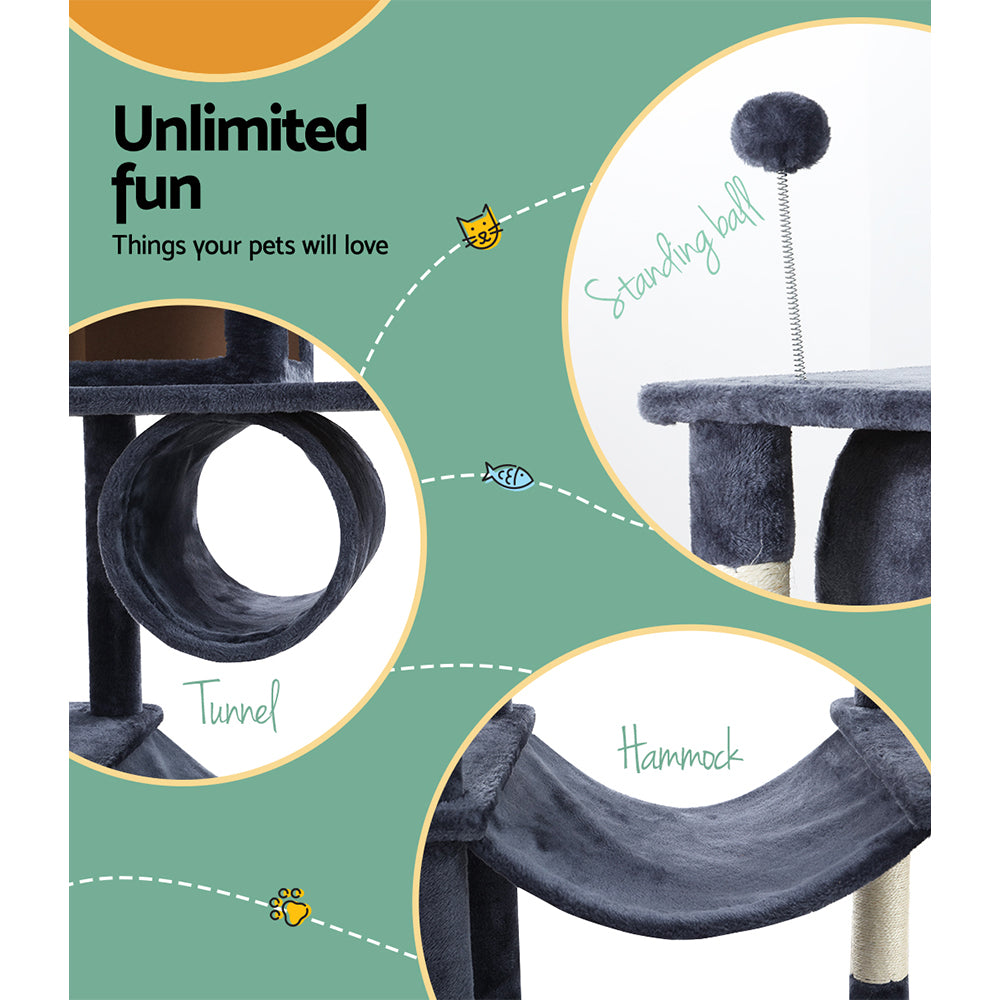 Cat Tree Tower Scratching Post Scratcher Bed Trees 151cm