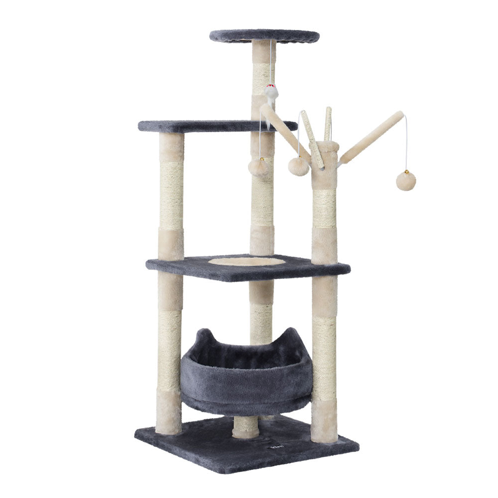 Cat Tree Scratching Post Scratcher Tower Toys 110cm
