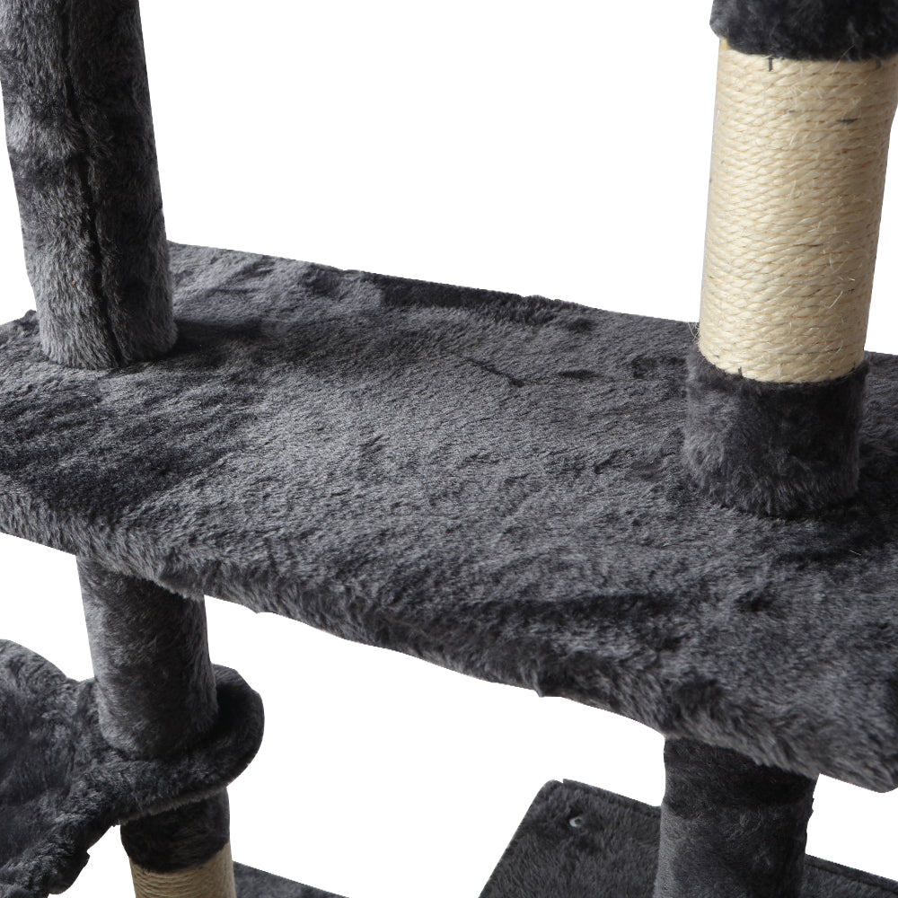 Cat Tree Scratching Post Scratcher Tower Wood 140cms