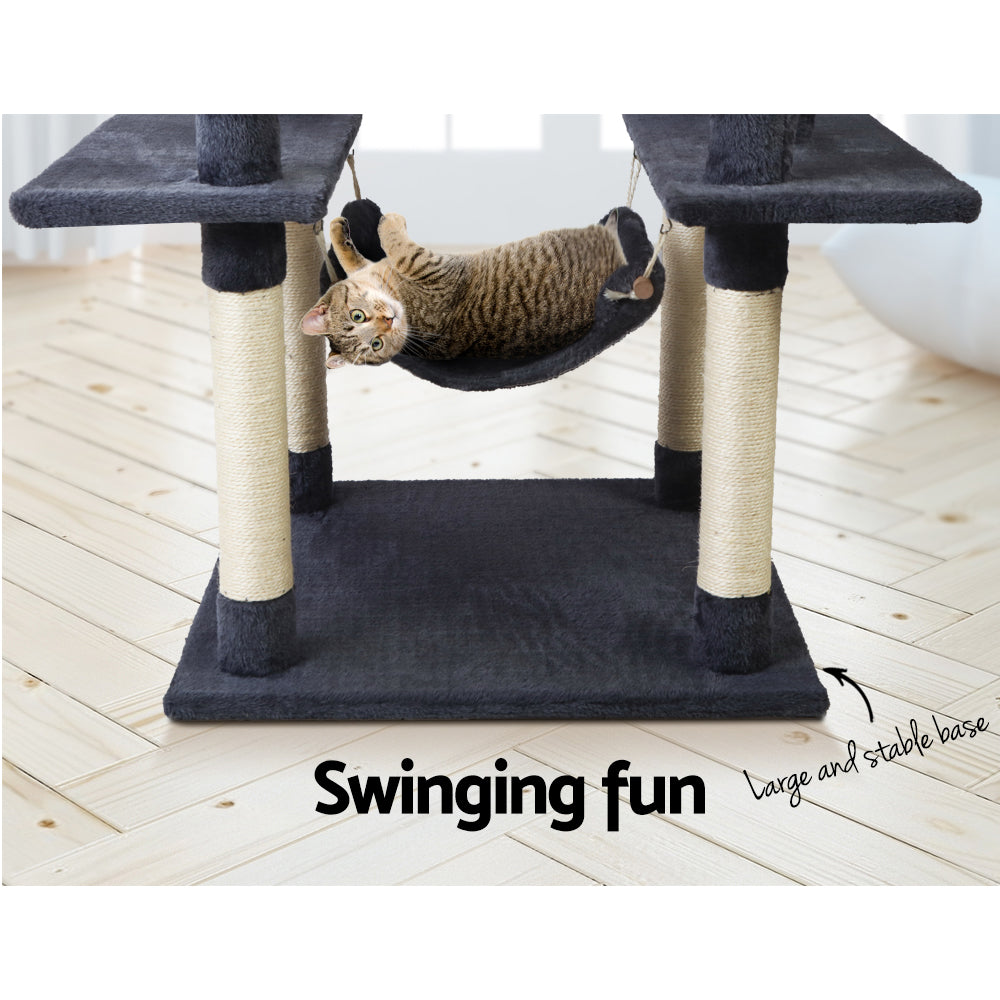 Cat Tree Scratching Post Scratcher Tower Wood 184cms