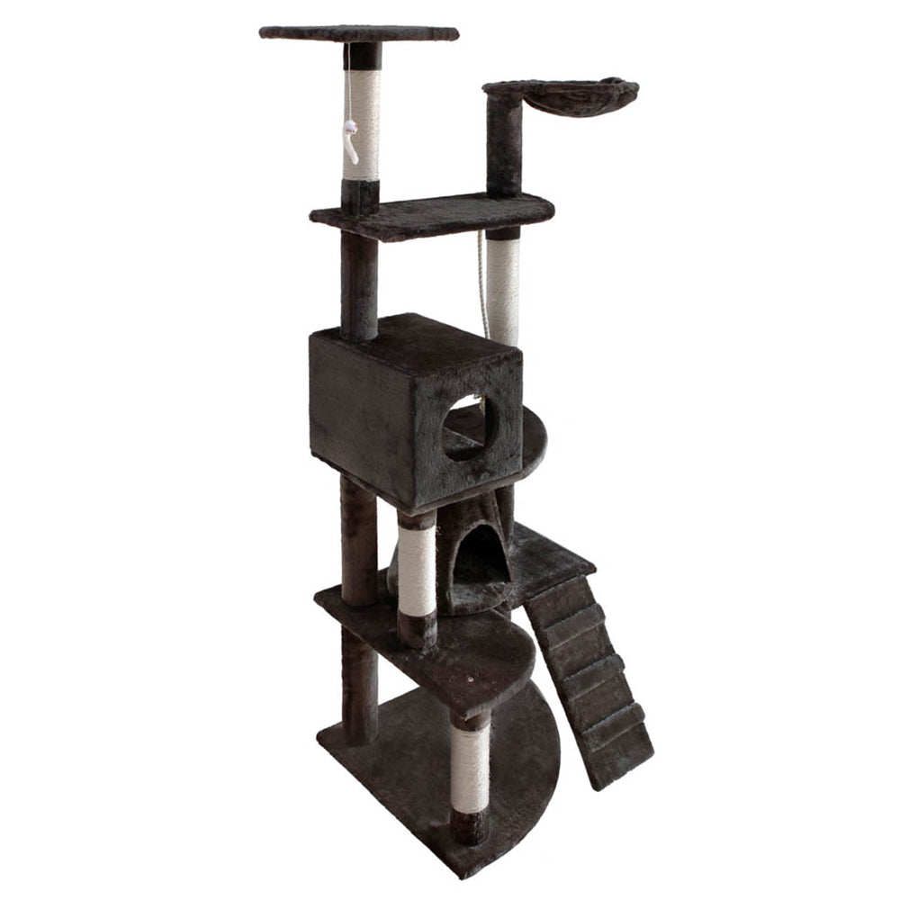 Cat Tree Scratching Post Scratcher Tower Wood 193cms