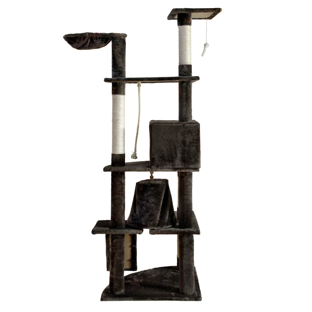 Cat Tree Scratching Post Scratcher Tower Wood 193cms