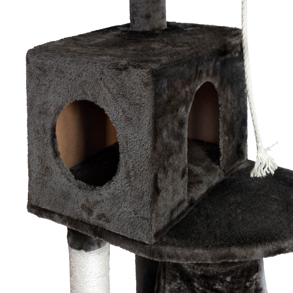 Cat Tree Scratching Post Scratcher Tower Wood 193cms
