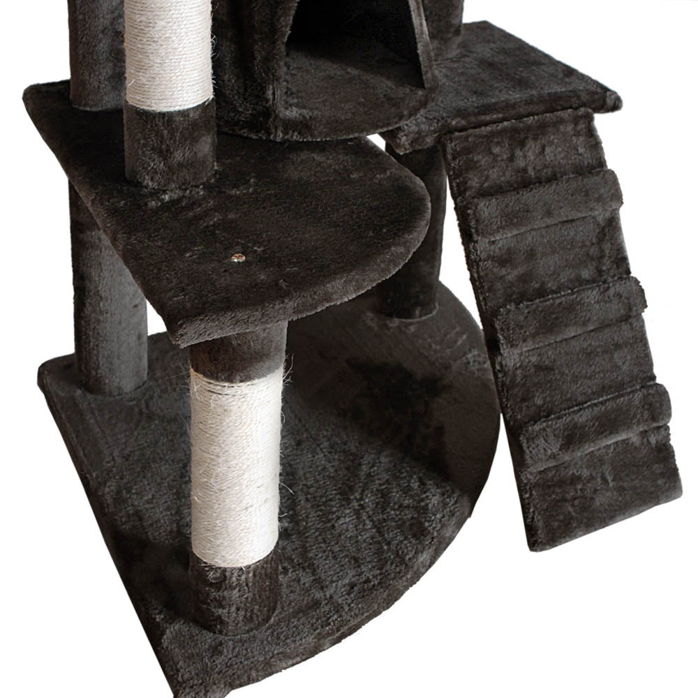 Cat Tree Scratching Post Scratcher Tower Wood 193cms