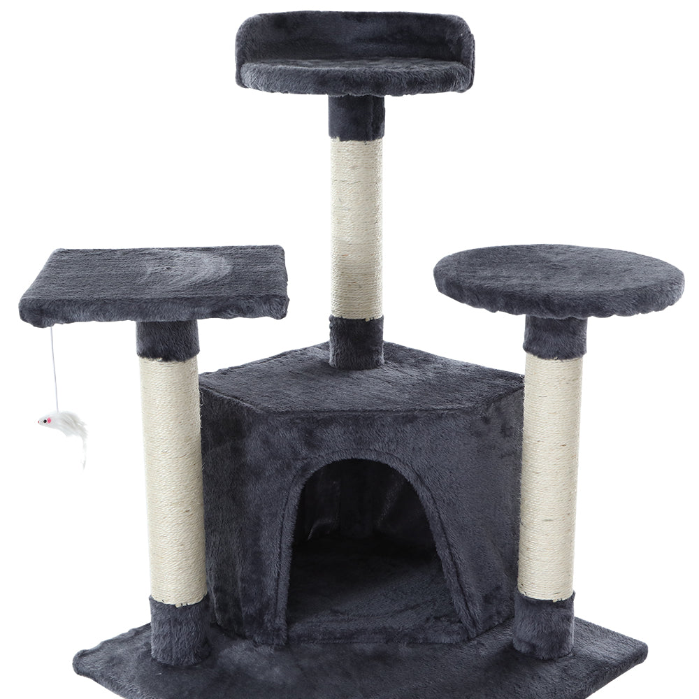 Cat Tree Scratching Post Scratcher Tower Wood 203cms