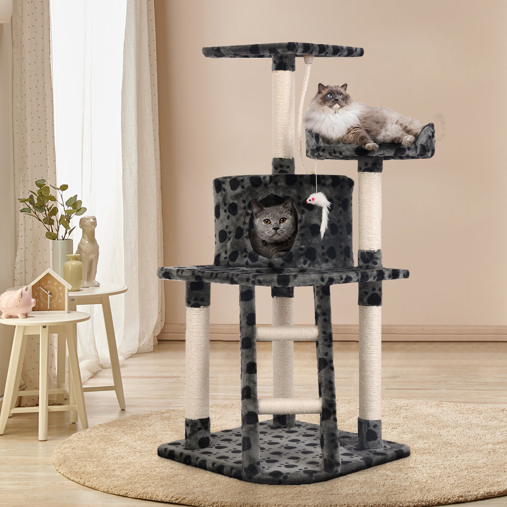Cat Tree Scratching Post Tower House 120cm