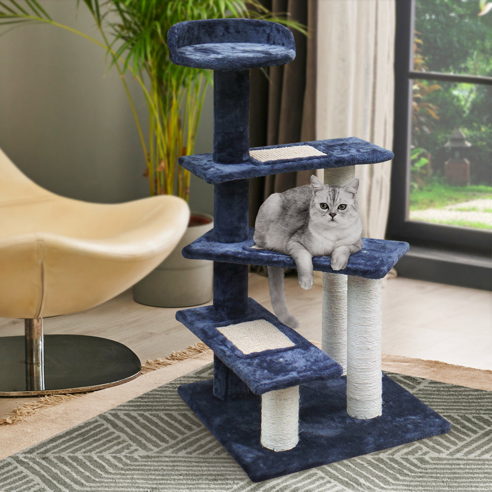 Cat Tree Scratching Post Scratcher Tower Steps 100cms