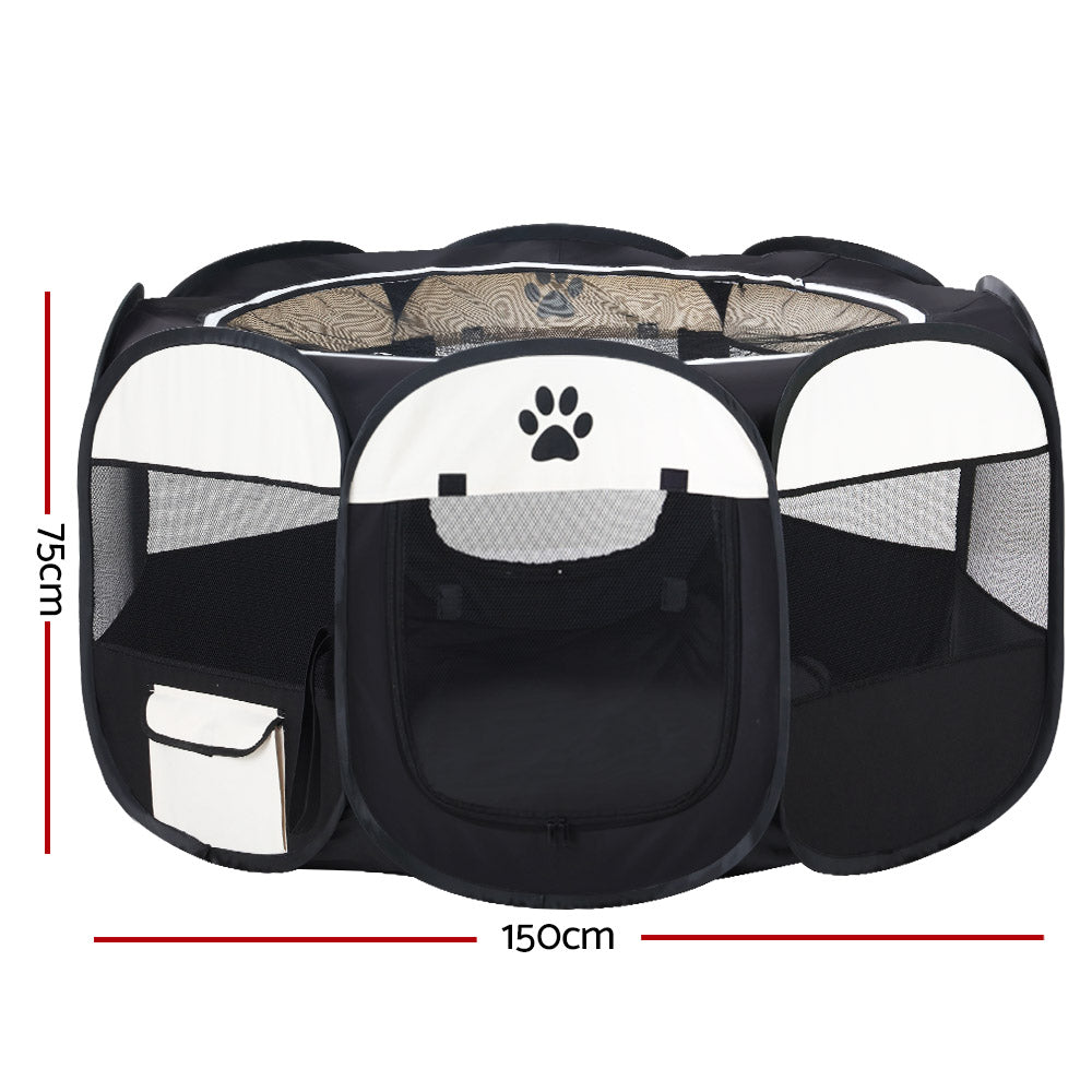 Pet Dog Playpen Enclosure Crate 8 Panel Fence Puppy 3XL