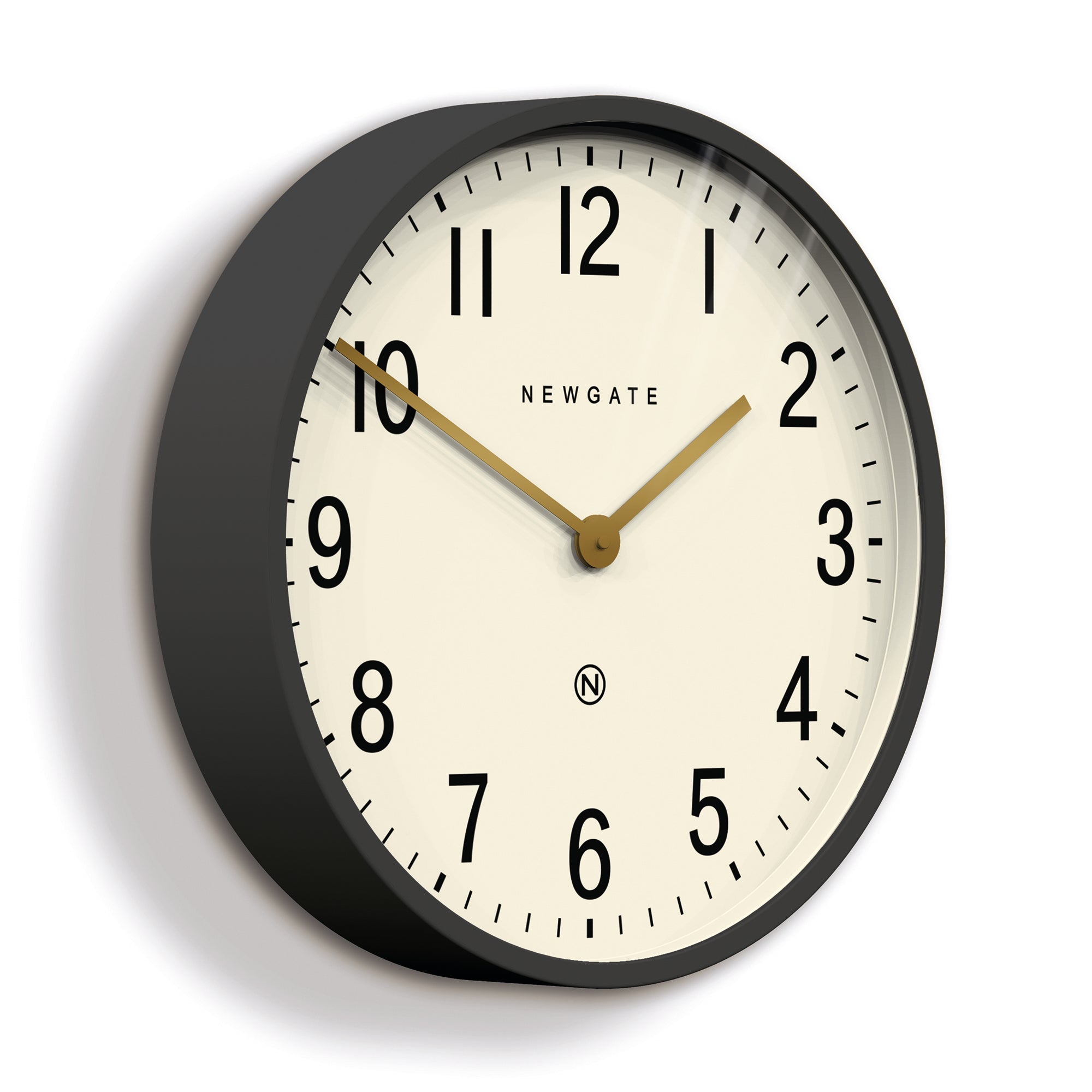 Newgate Mr Edwards Wall Clock Matte Blizzard Grey