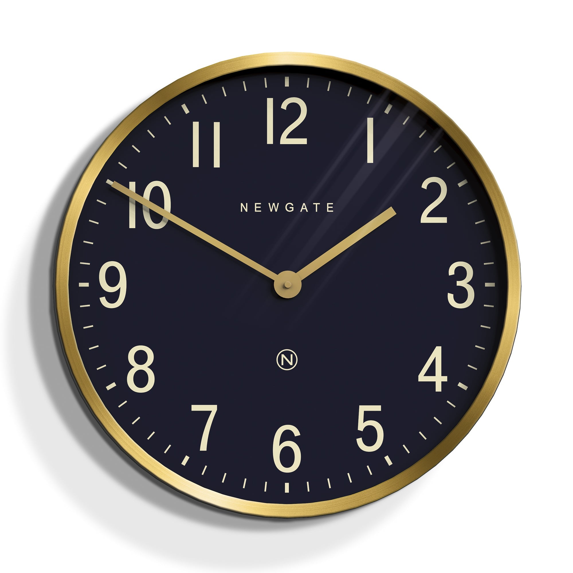 Newgate Mr Edwards Wall Clock Radial Brass