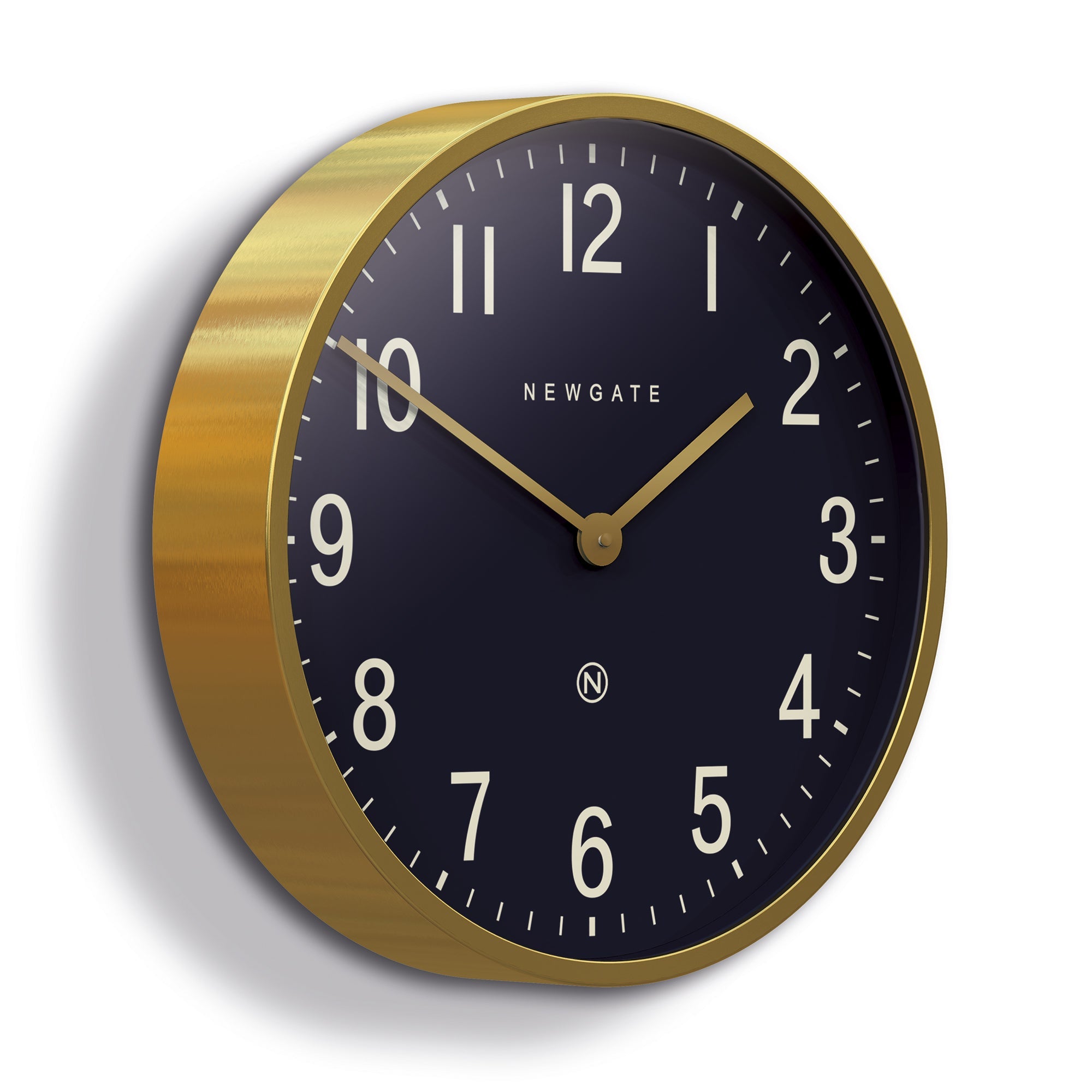 Newgate Mr Edwards Wall Clock Radial Brass