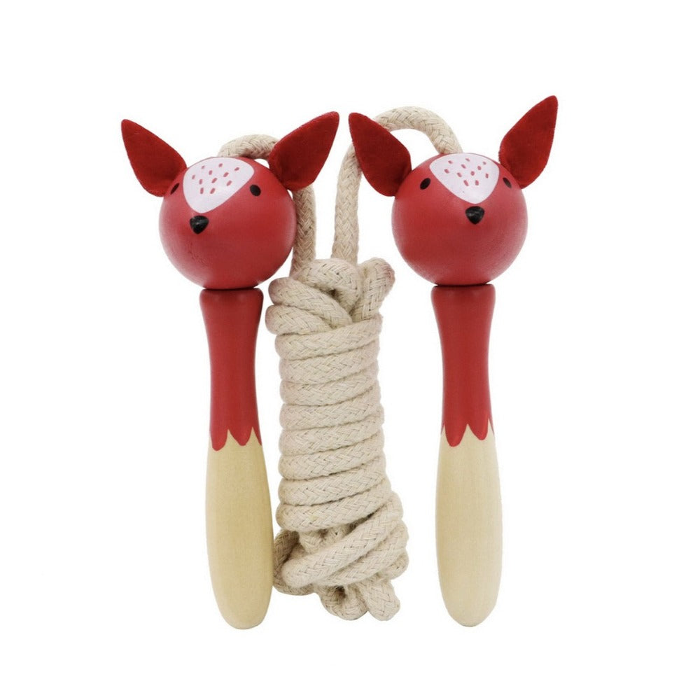 Jungle Animal Wooden Skipping Ropes Pack of 4