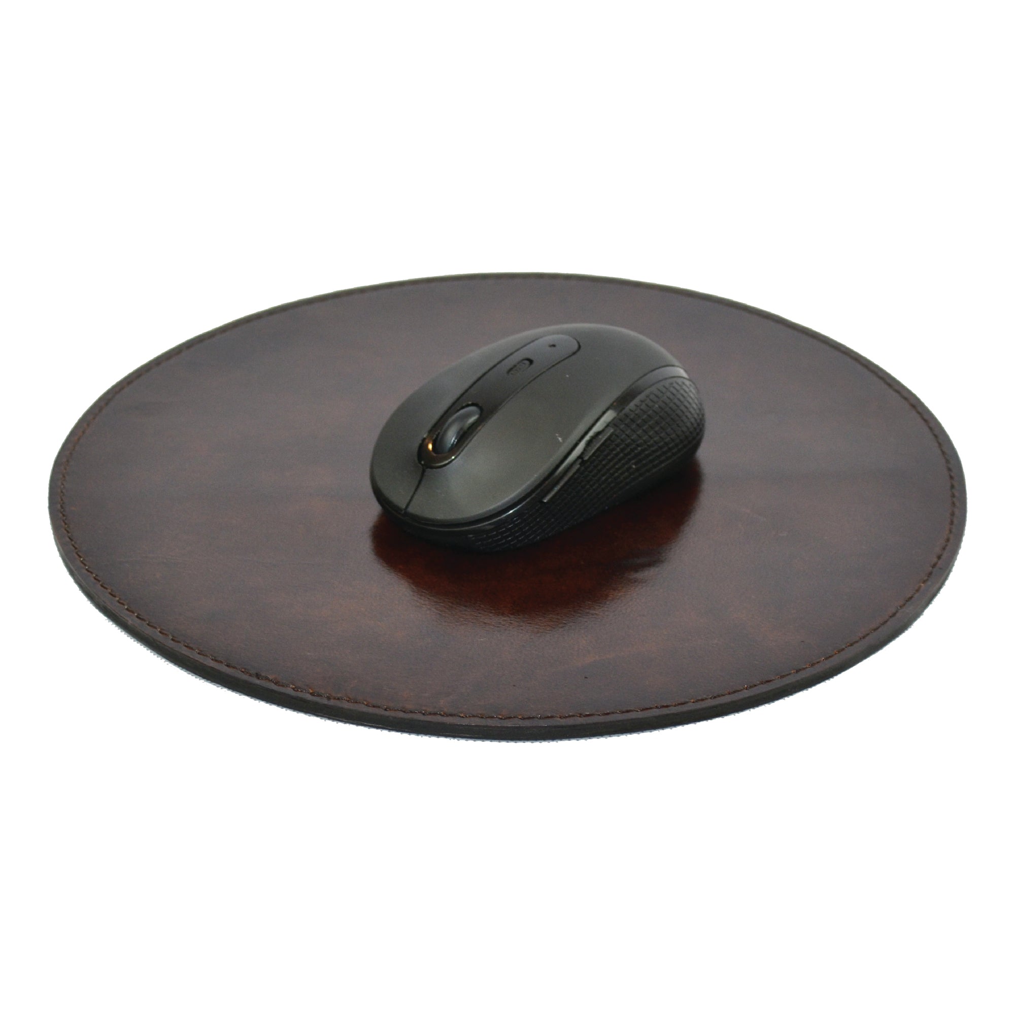 Round Leather Mouse Pad (Available In 2 Colors)