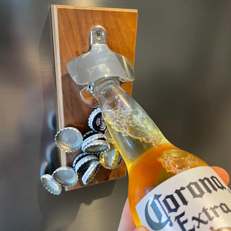 Wooden Magnetic Bottle Opener