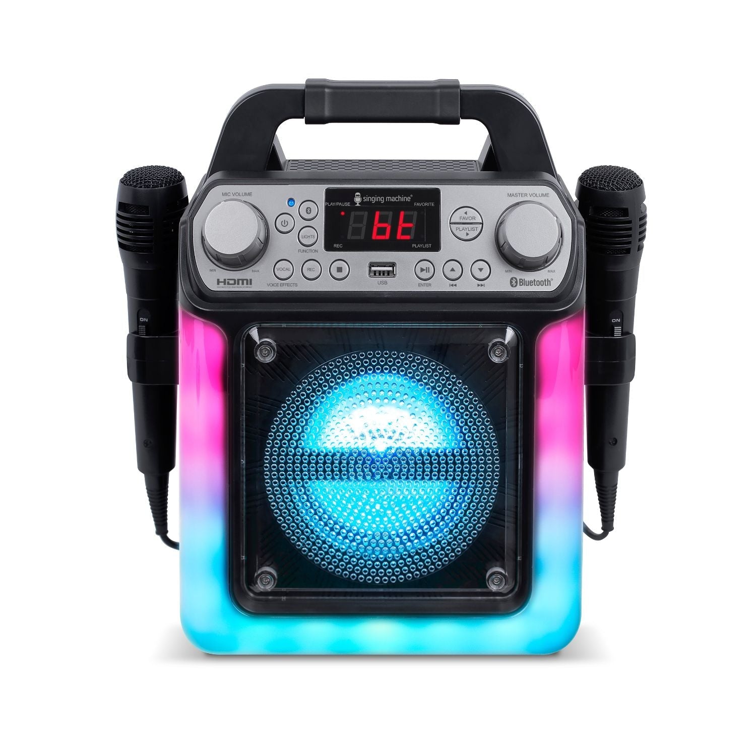 Singing Machine Mini Portable Karaoke System with Bluetooth