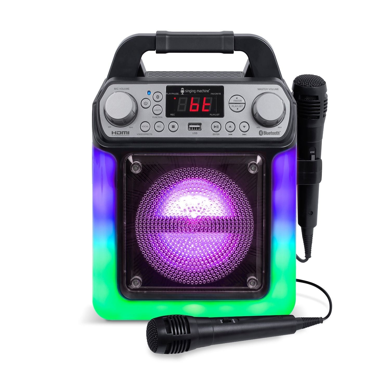 Singing Machine Mini Portable Karaoke System with Bluetooth