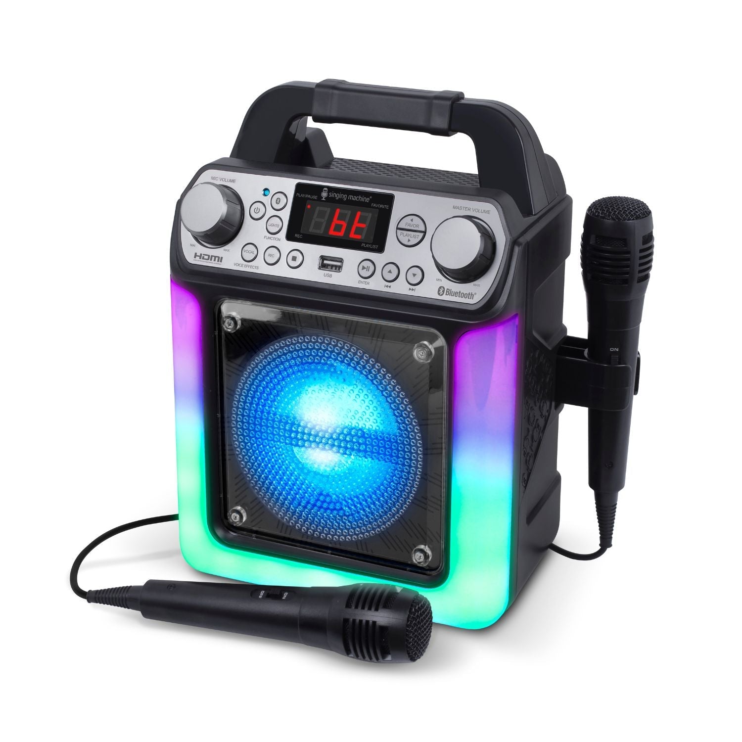 Singing Machine Mini Portable Karaoke System with Bluetooth