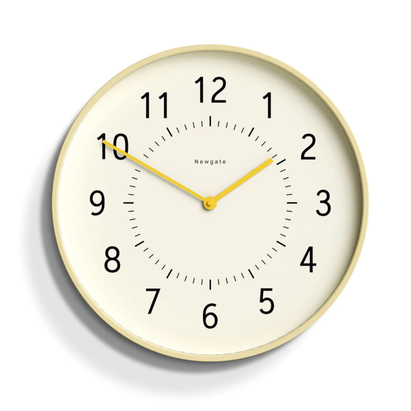 Newgate Monopoly Wall Clock With Yellow Hands