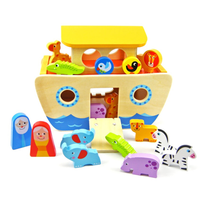 Kids Noah'S Ark Wooden Playset