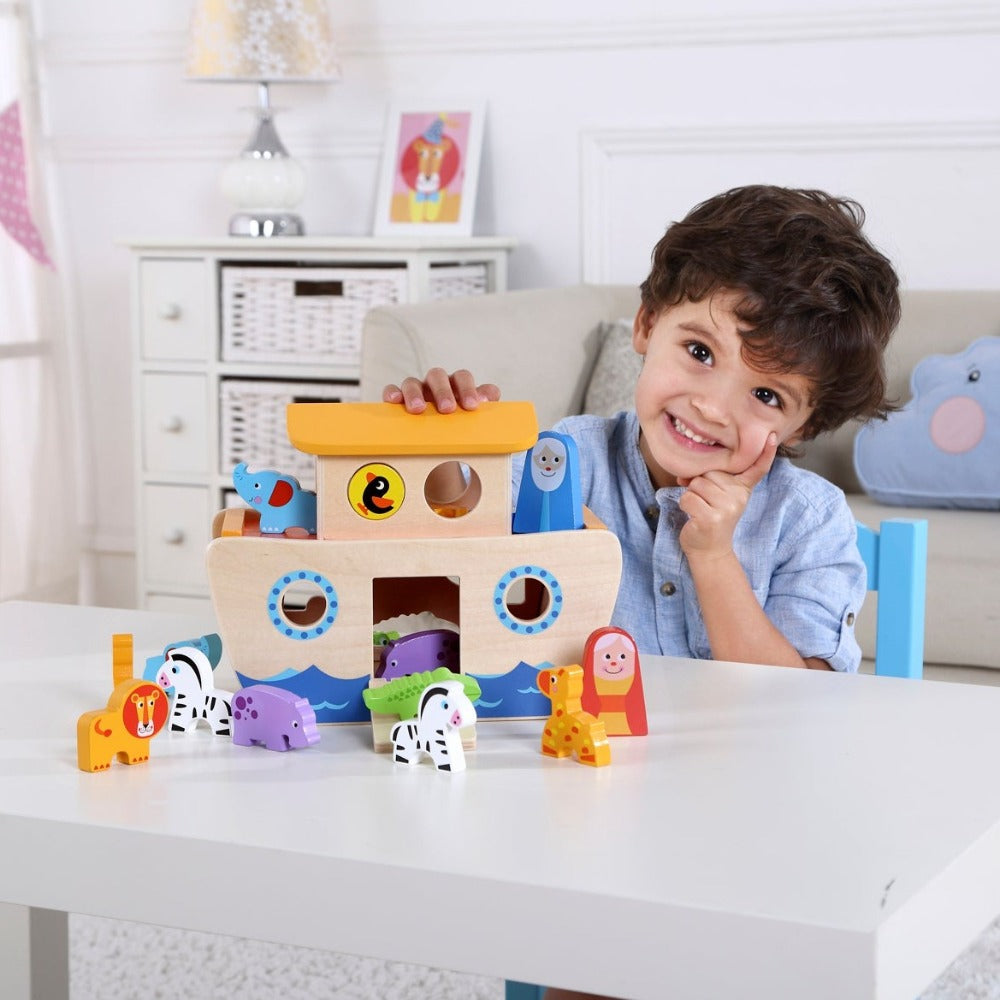 Kids Noah'S Ark Wooden Playset