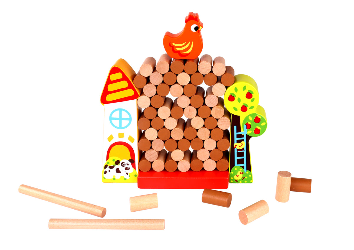 Jenga Wooden Farm Game