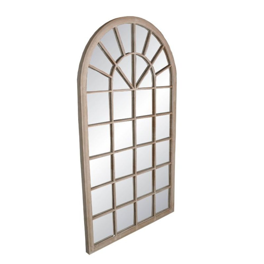 Arched Rectangle Metal Frame Mirror