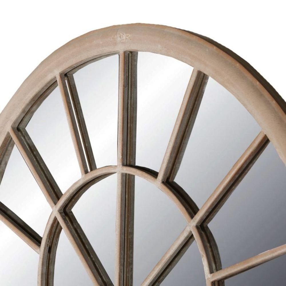 Arched Rectangle Metal Frame Mirror