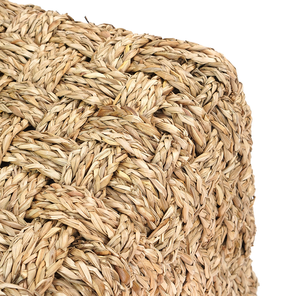 Square Seagrass Ottoman