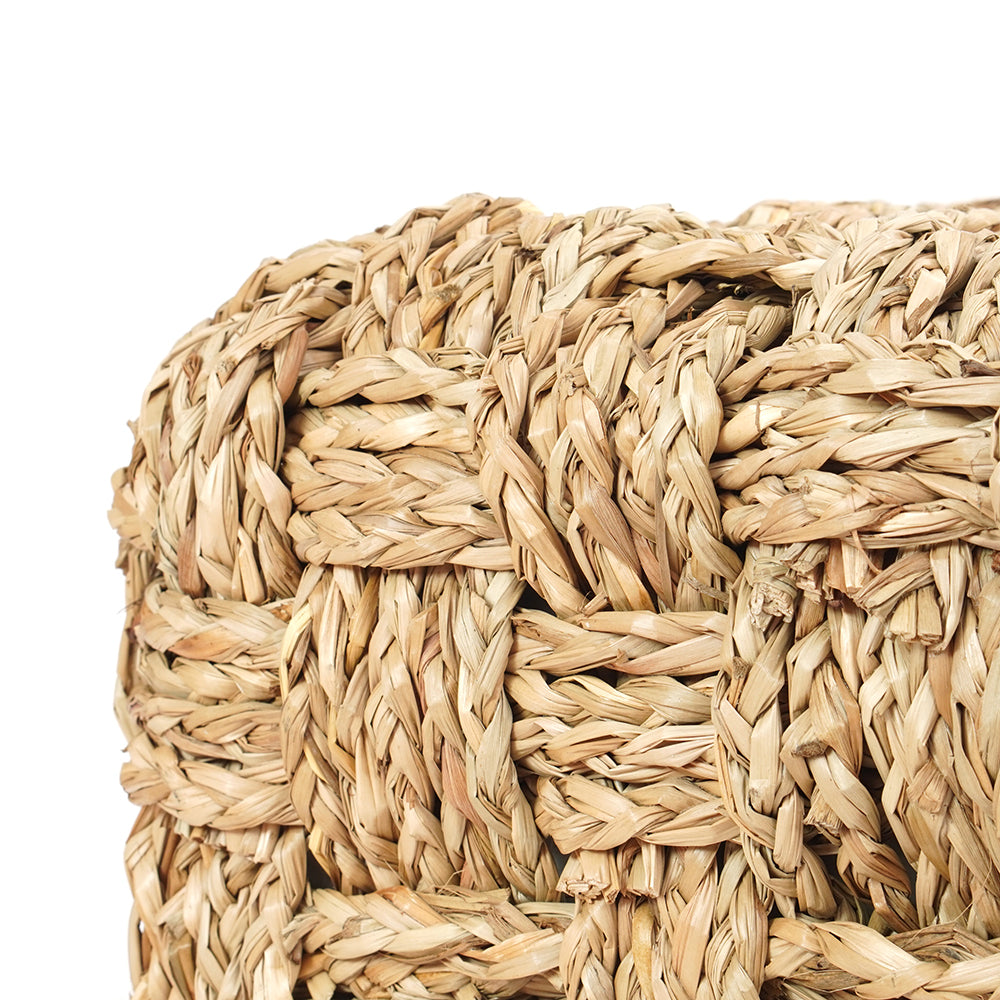 Square Seagrass Ottoman