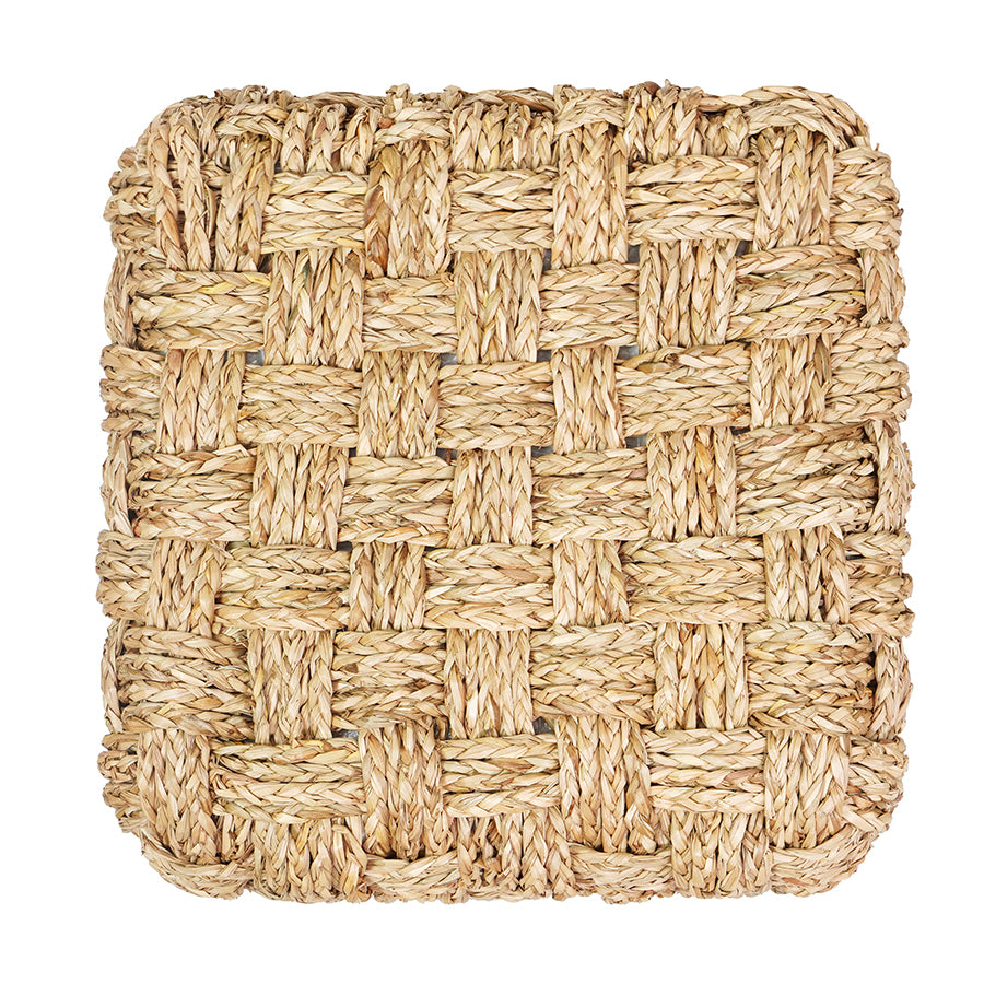 Square Seagrass Ottoman