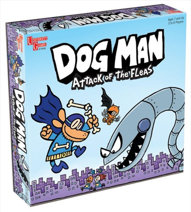 Dog Man Board Game Attack of The Fleas