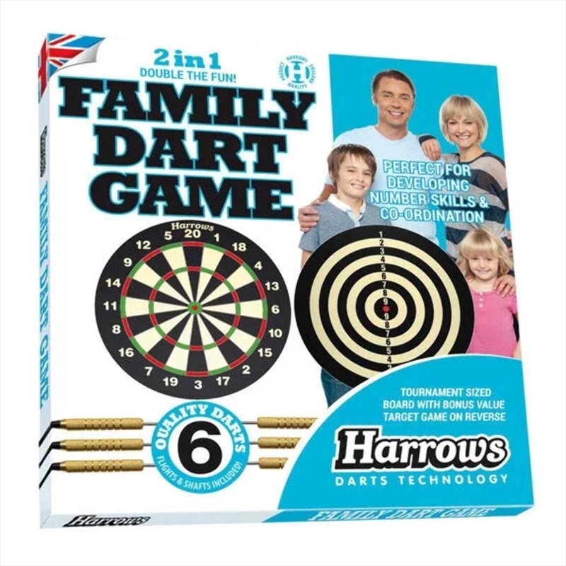 Double Family Dartboard 2-in-1 Game