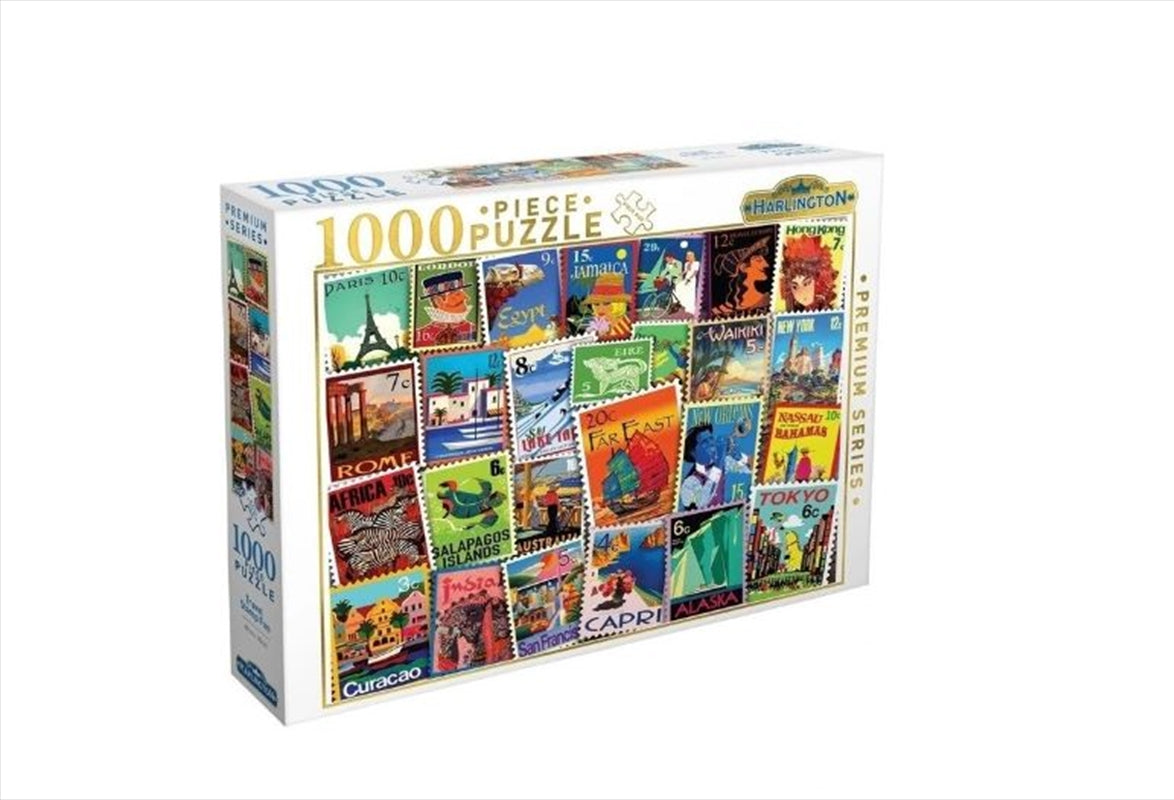 Harlington Travel Stamp Fun Puzzle - 1000pcs