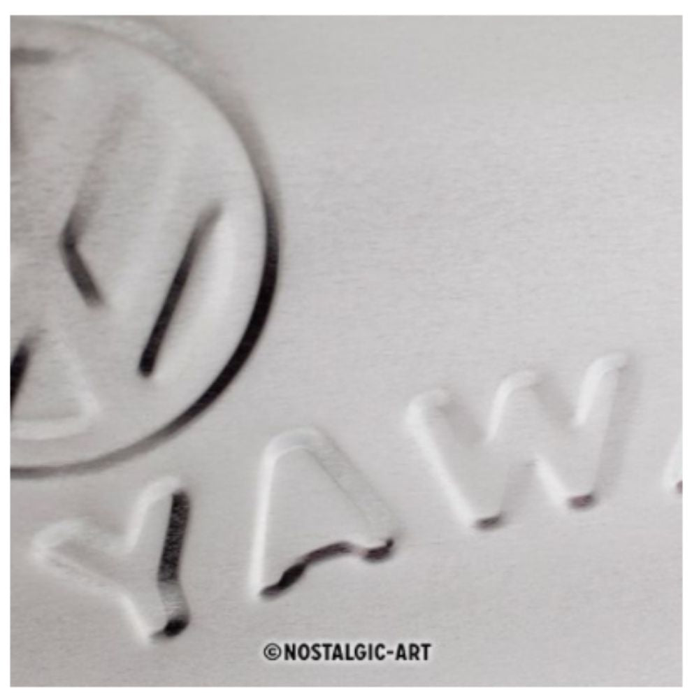 VW Bulli Let's Get Away Metal Sign