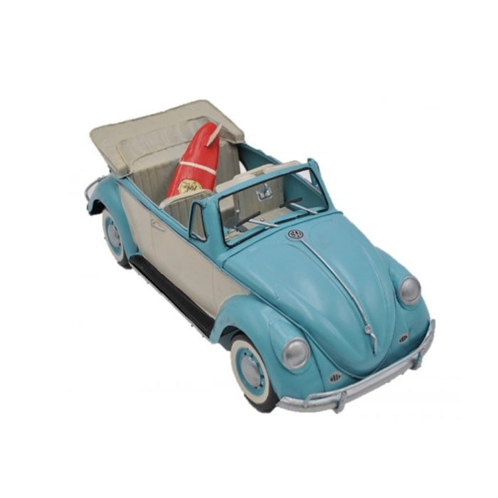 Volkswagen Beetle with Surfboard 34cm Decor