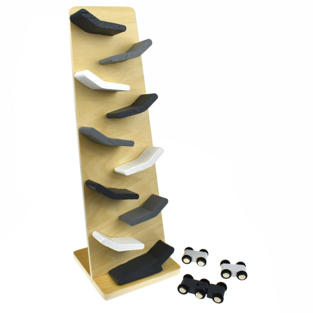 Rolling Wooden Cars Toddlers Game