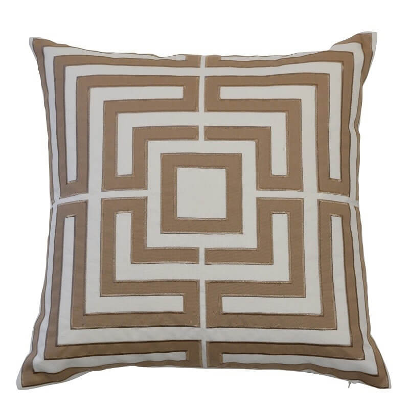 Maze Pattern 50x50cm Indoor/Outdoor Cushion Cover (Available in 2 Colors)