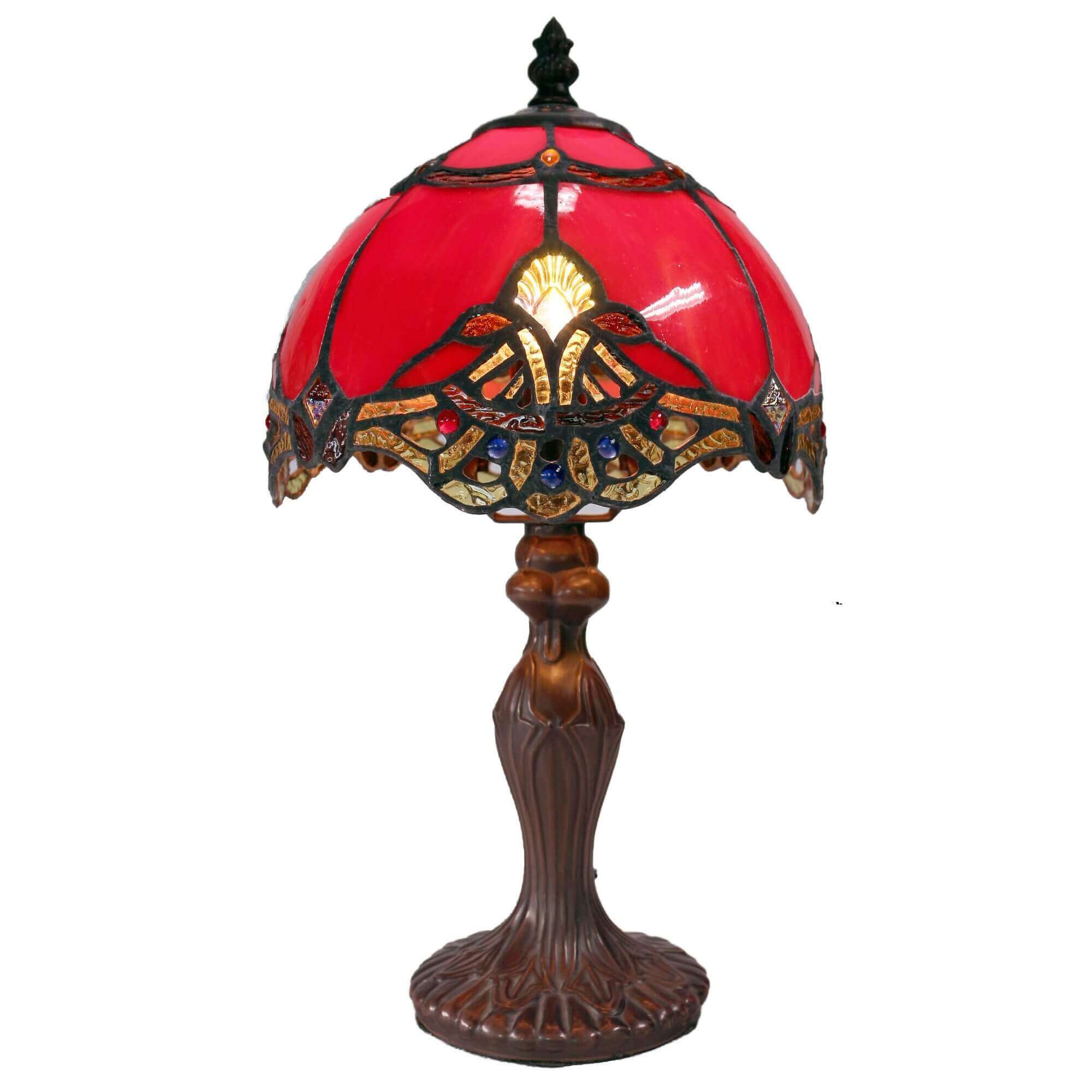 Aurora Tiffany Stained Glass Table Lamp (Available in 3 Colors)